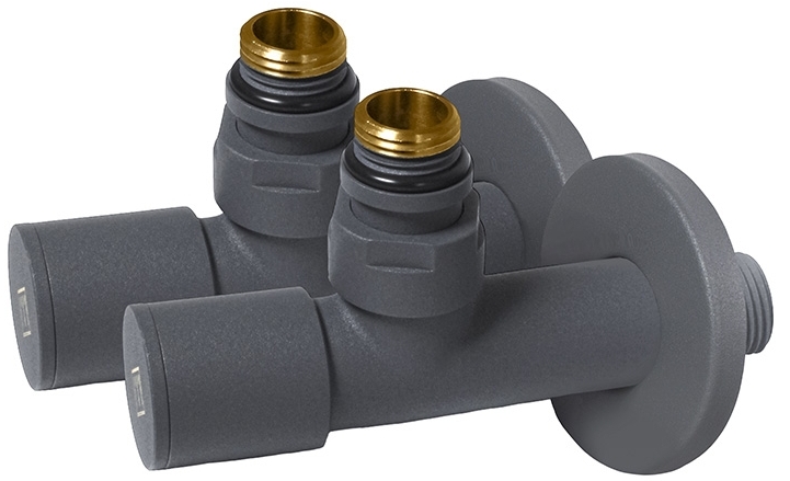 Комплект дизайн кранів Ideale Dante 1/2”x1/2” антрацит