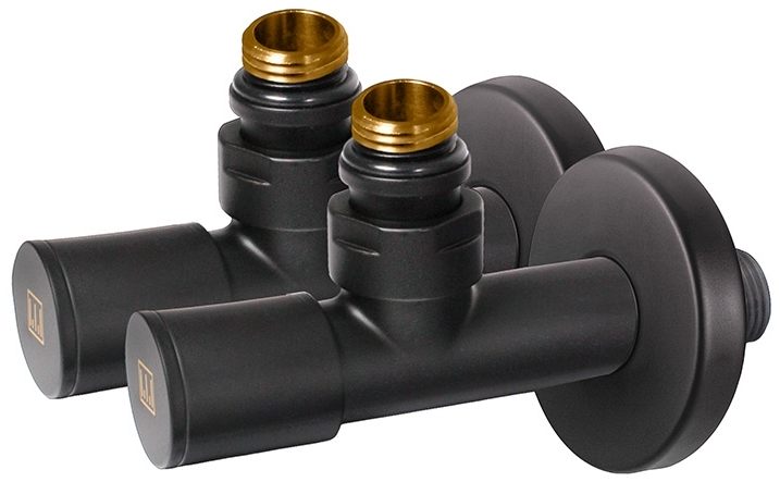 Комплект дизайн кранів Ideale Dante 1/2”x1/2” чорний