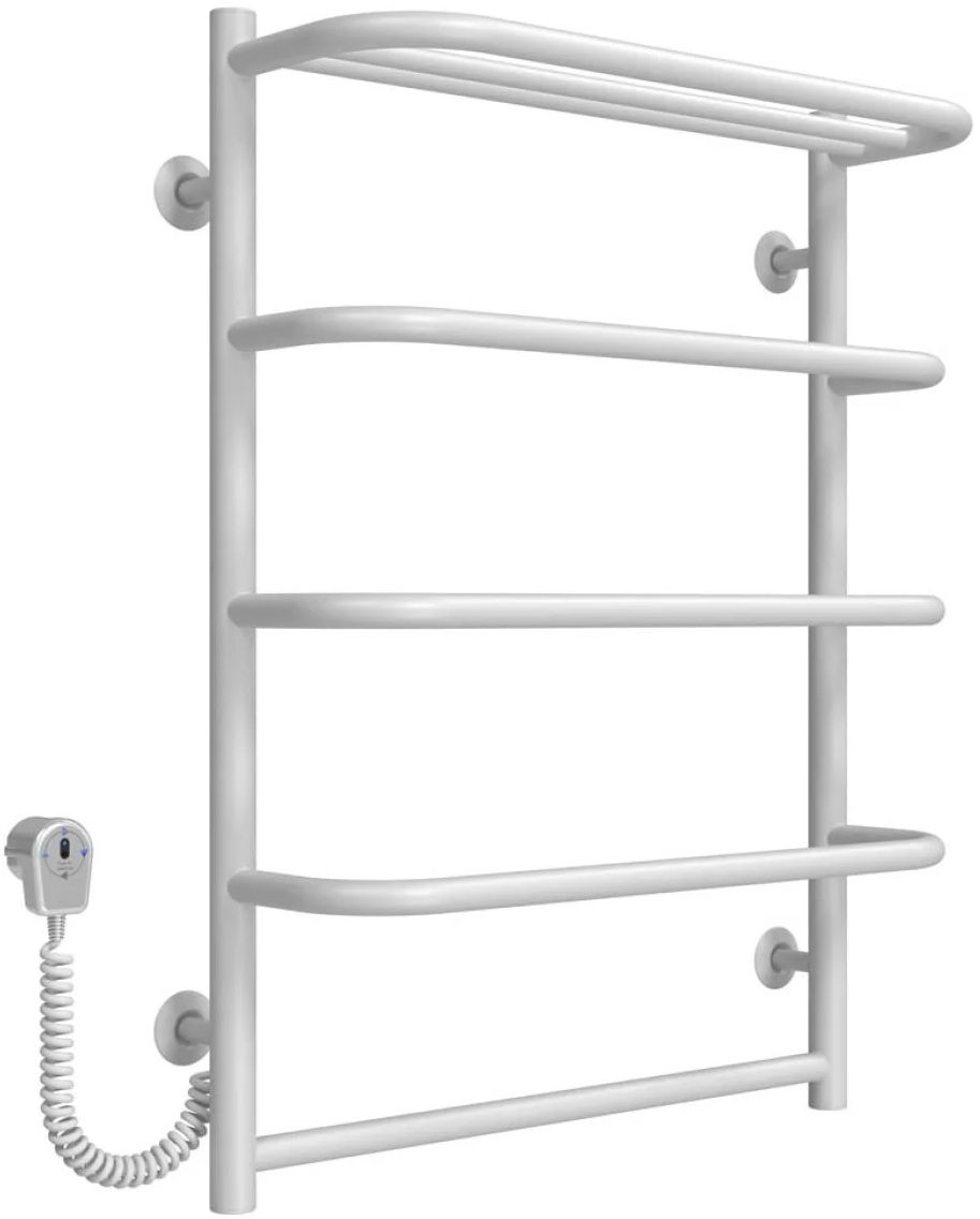 Рушникосушка Deffi Стандарт з полицею П5 500x700, біла, EF16, ліве підключення (D.SP.70.50.5.E.W.R.5)