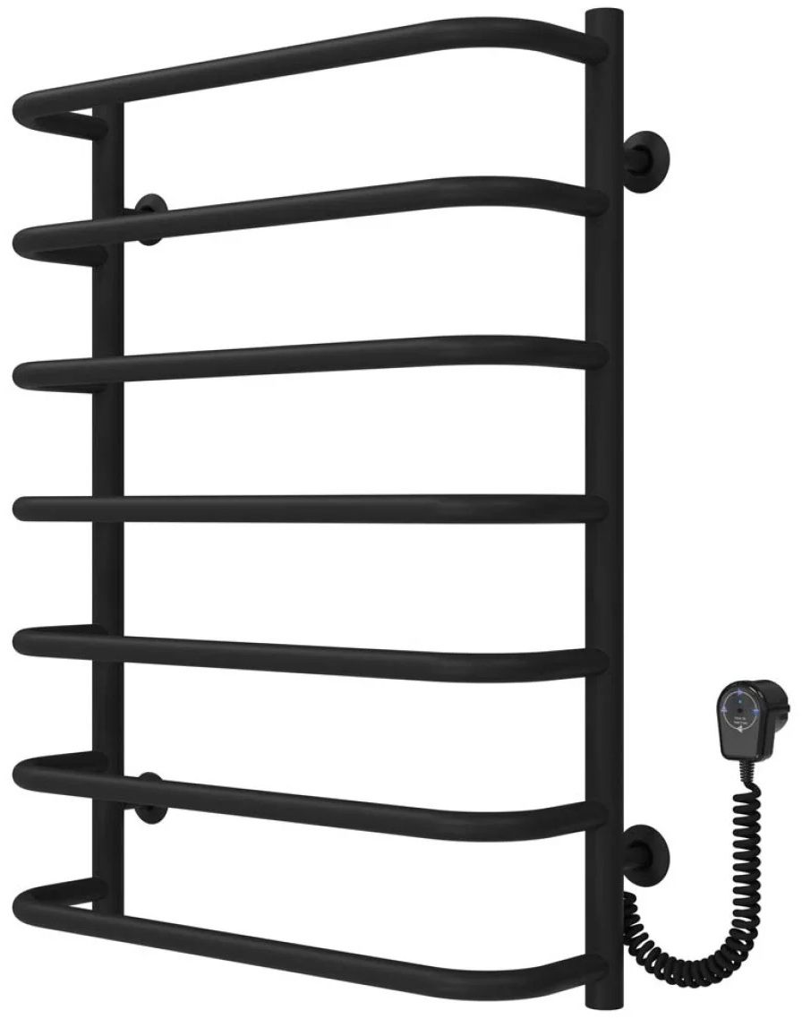 Рушникосушка Deffi Стандарт П7 500x700, чорна, EF16, праве підключення (D.SS.70.50.7.E.B.R.5)