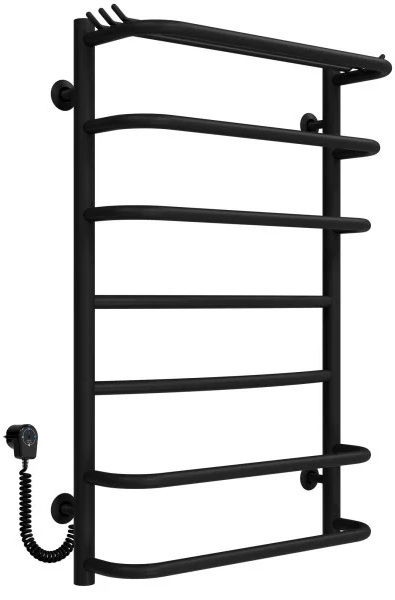 Рушникосушка Deffi Юність П7 500x800, чорна, EF16, ліве підключення (C.YU.80.50.7.E.B.L.5)