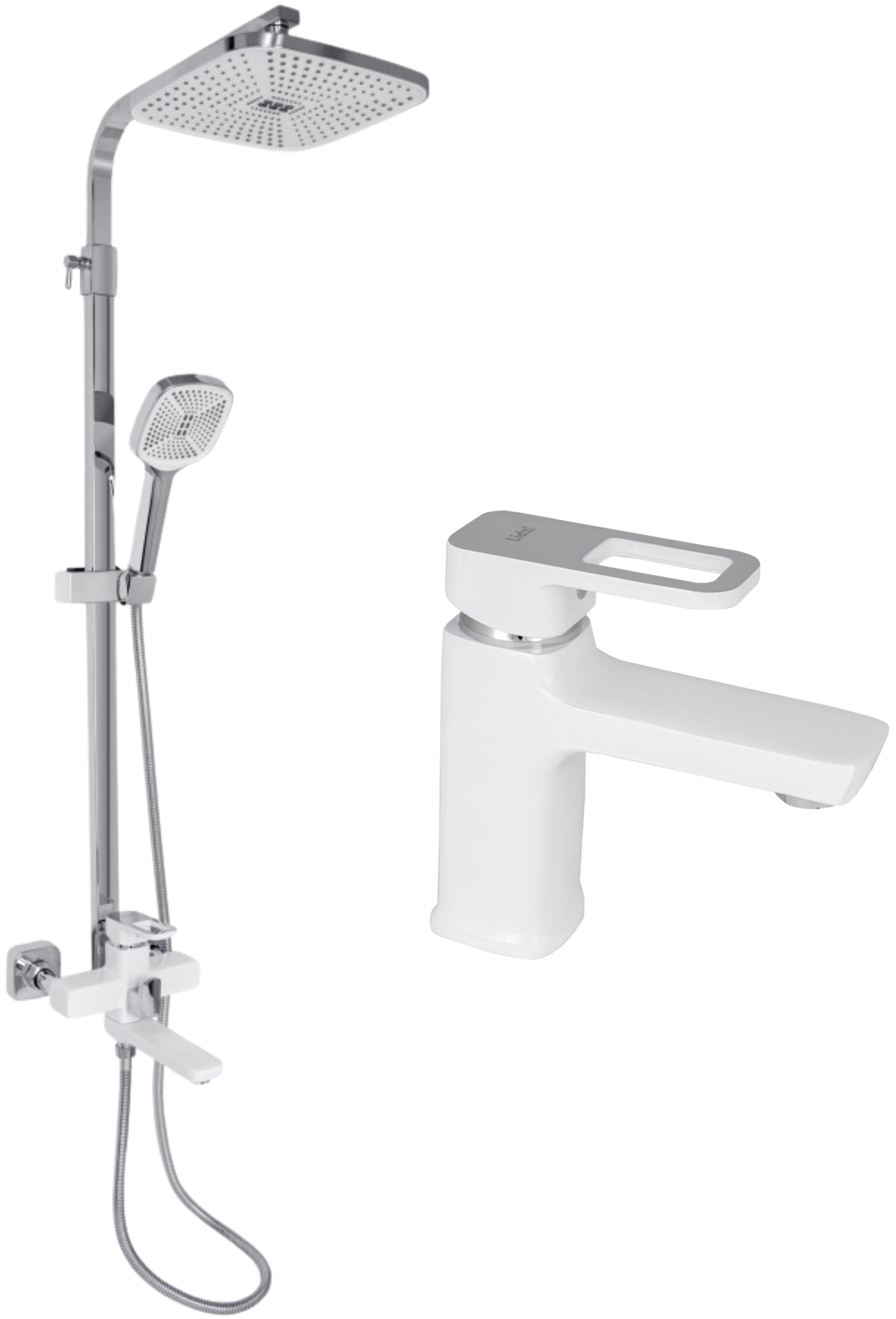 Набір змішувачів Lidz Wawel 001+ Wawel 1030 White (LDWAW001WHI4539746367)