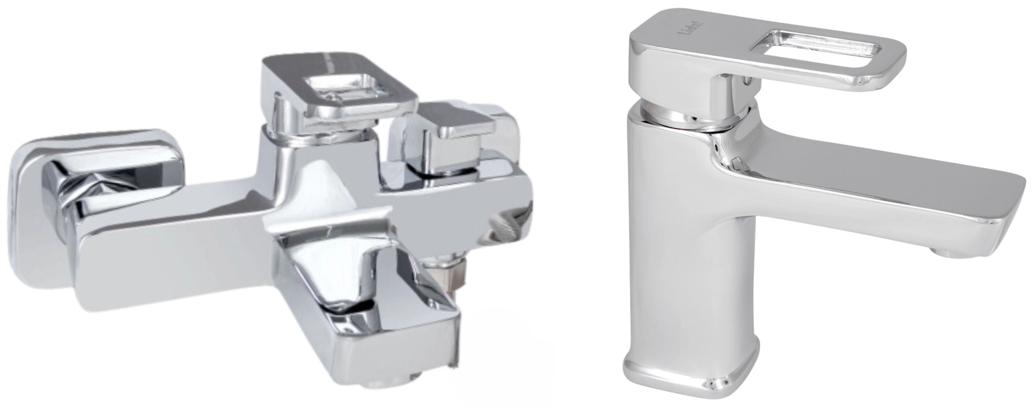 Набір змішувачів Lidz Wawel 001 + Wawel 006 Chrome (LDWAW001CRM4538746363)