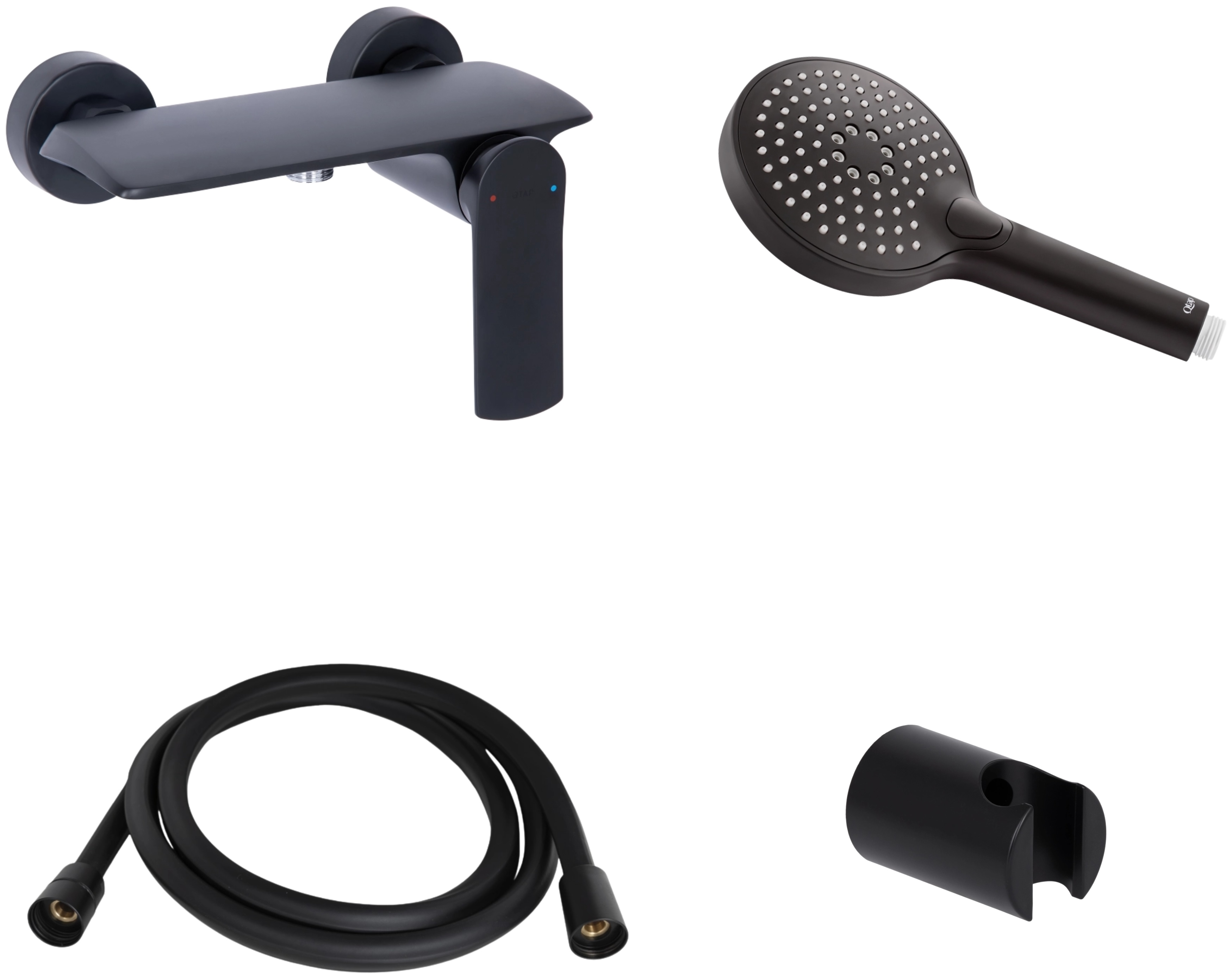 Змішувач для душу Q-Tap Slavonice (QTSLA266BLM4590850141)