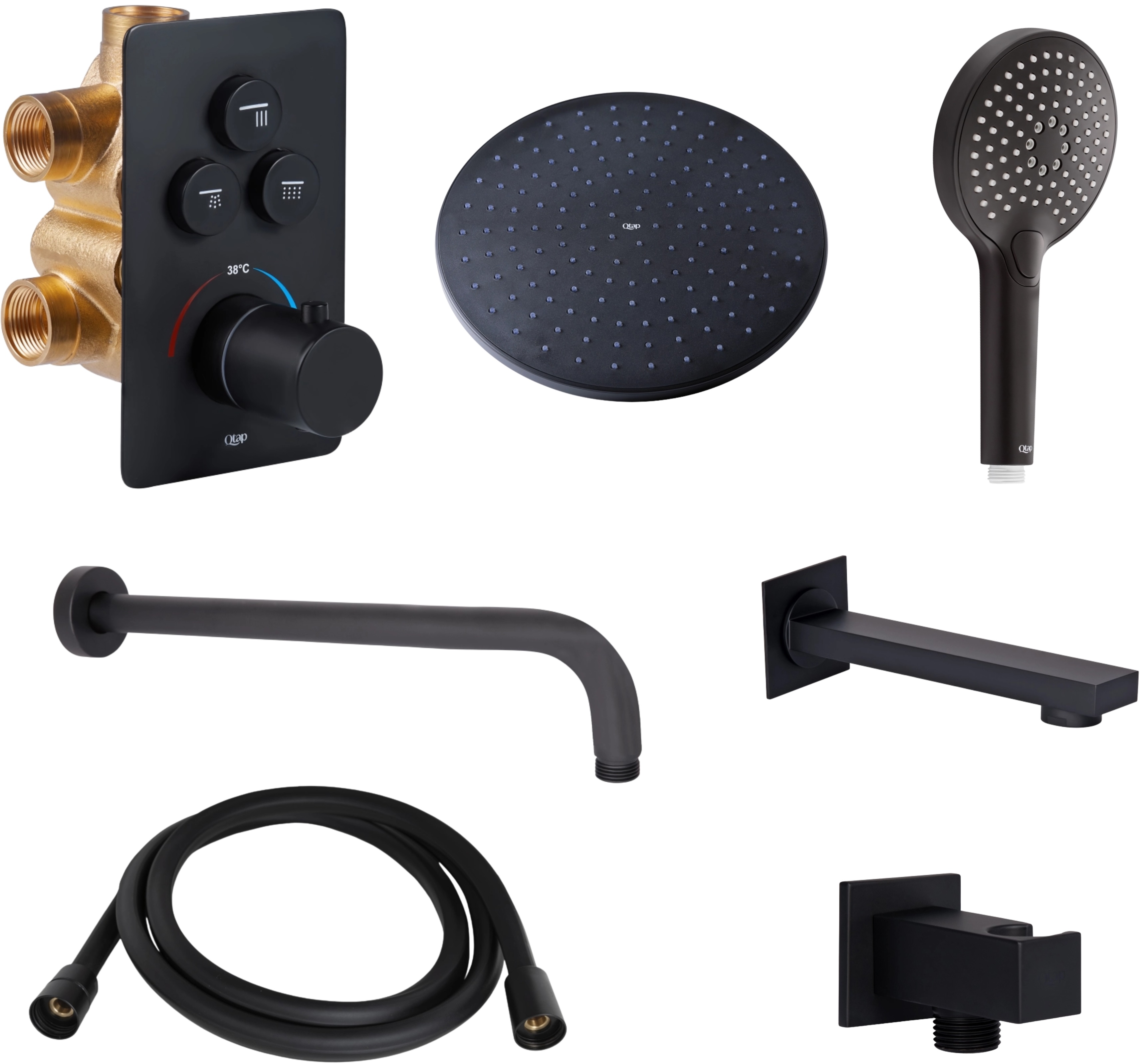 Змішувач для душу Q-Tap Votice (QTVOT6443T105NKB50144)