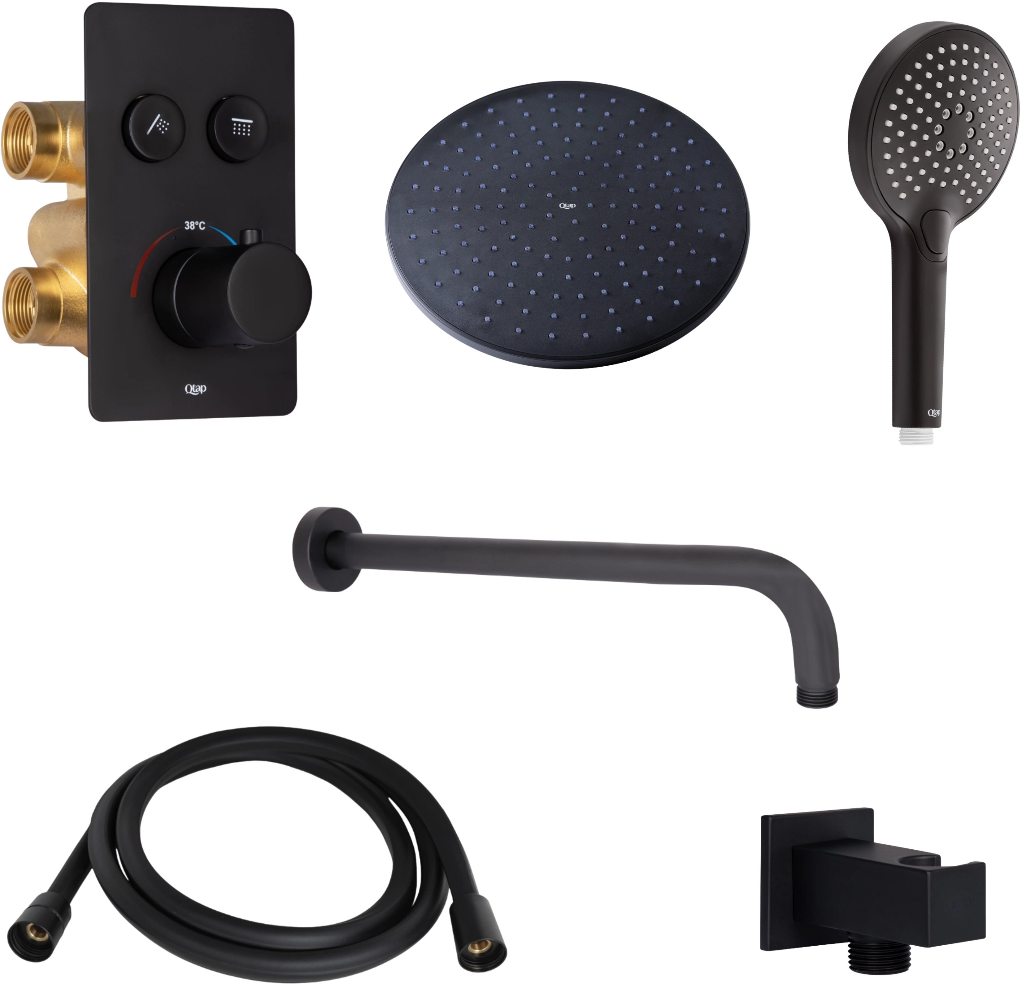 Змішувач для душу Q-Tap Votice (QTVOT6442T105NKB50143)