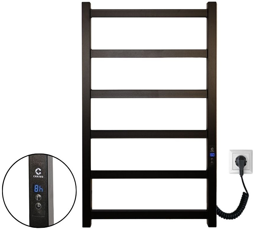 Рушникосушка Carino Flavia 790x490 Black Matte (FL7937DBM)