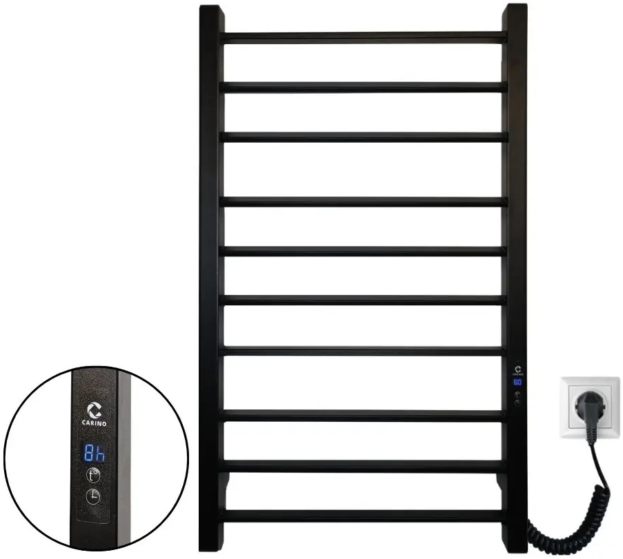 Рушникосушка Carino Magro 790x490 Black Matte (MG7949DBM)