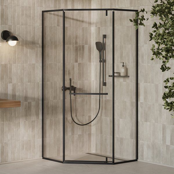 Душова кабіна Ravak X-Point Slim XPSHP3-90 Transparent, Чорний (X3357030FZ1)