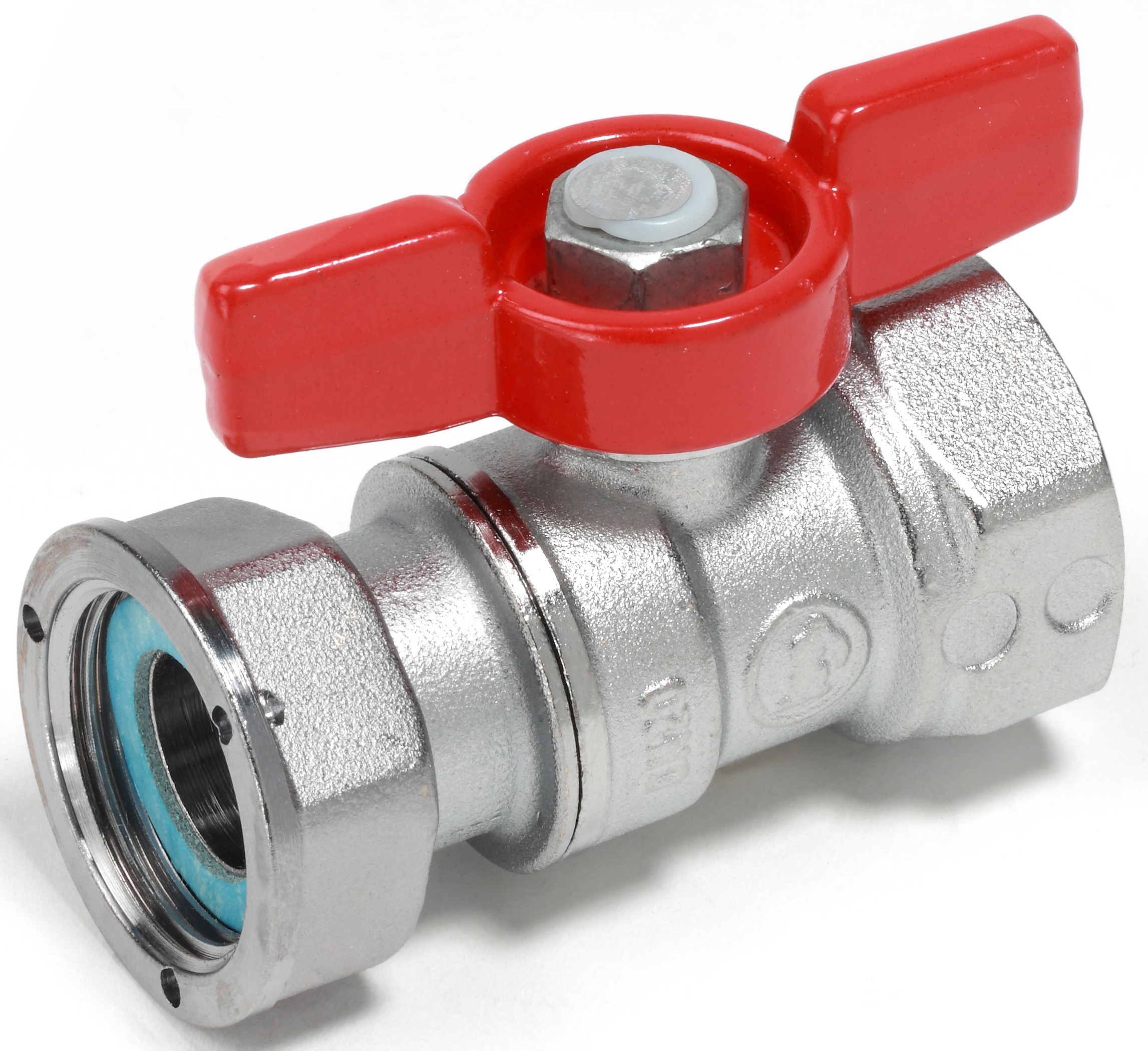 Кран кульовий з накидною гайкою Giacomini 1" ВВ прямий латунь (R251PY006)