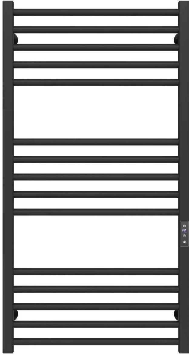 Рушникосушка Deffi Lima П15 500x1000, чорна, JD04, універсальне підключення (A.LI.100.50.15.E.B.U.2)