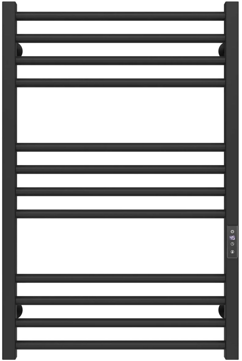 Рушникосушка Deffi Lima П12 500x800, чорна, JD04, універсальне підключення (A.LI.80.50.12.E.B.U.2)