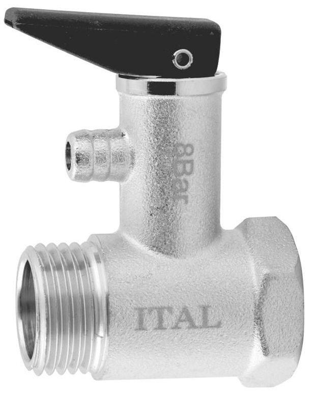 Клапан запобіжний ITAL 8 бар з ручкою 1/2" (IL120111)