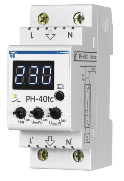 Реле напруги Новатэк Электро PH-40tc (NTRN04002)