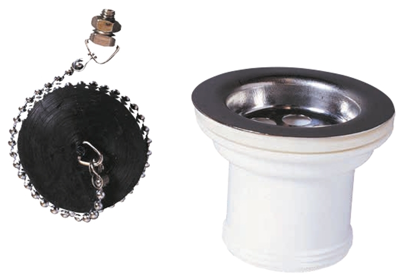 Донний клапан Wirquin 1½" з пробкою на ланцюжку (9545820)