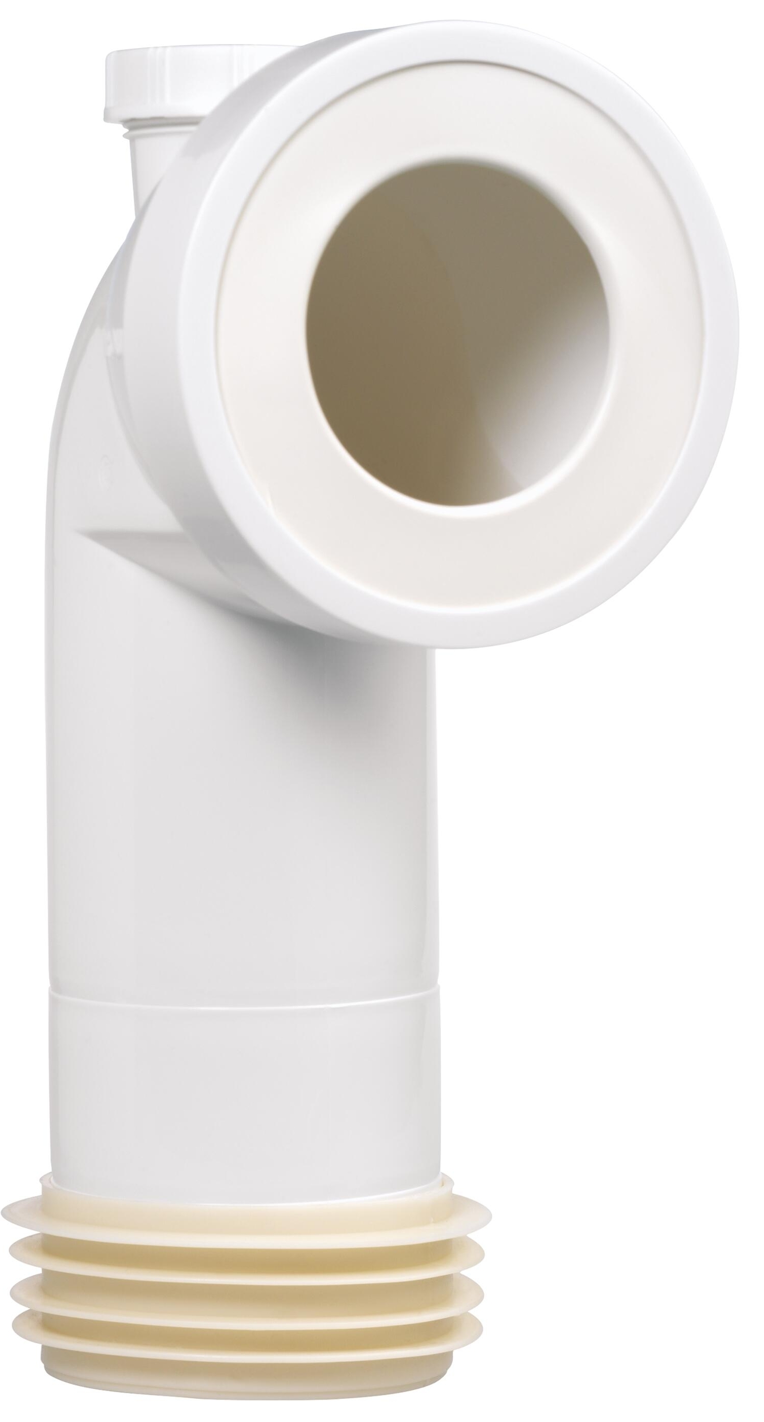 Коліно для унітазу Wirquin з відведенням Ø110мм/90° Push-Fit (9555400)