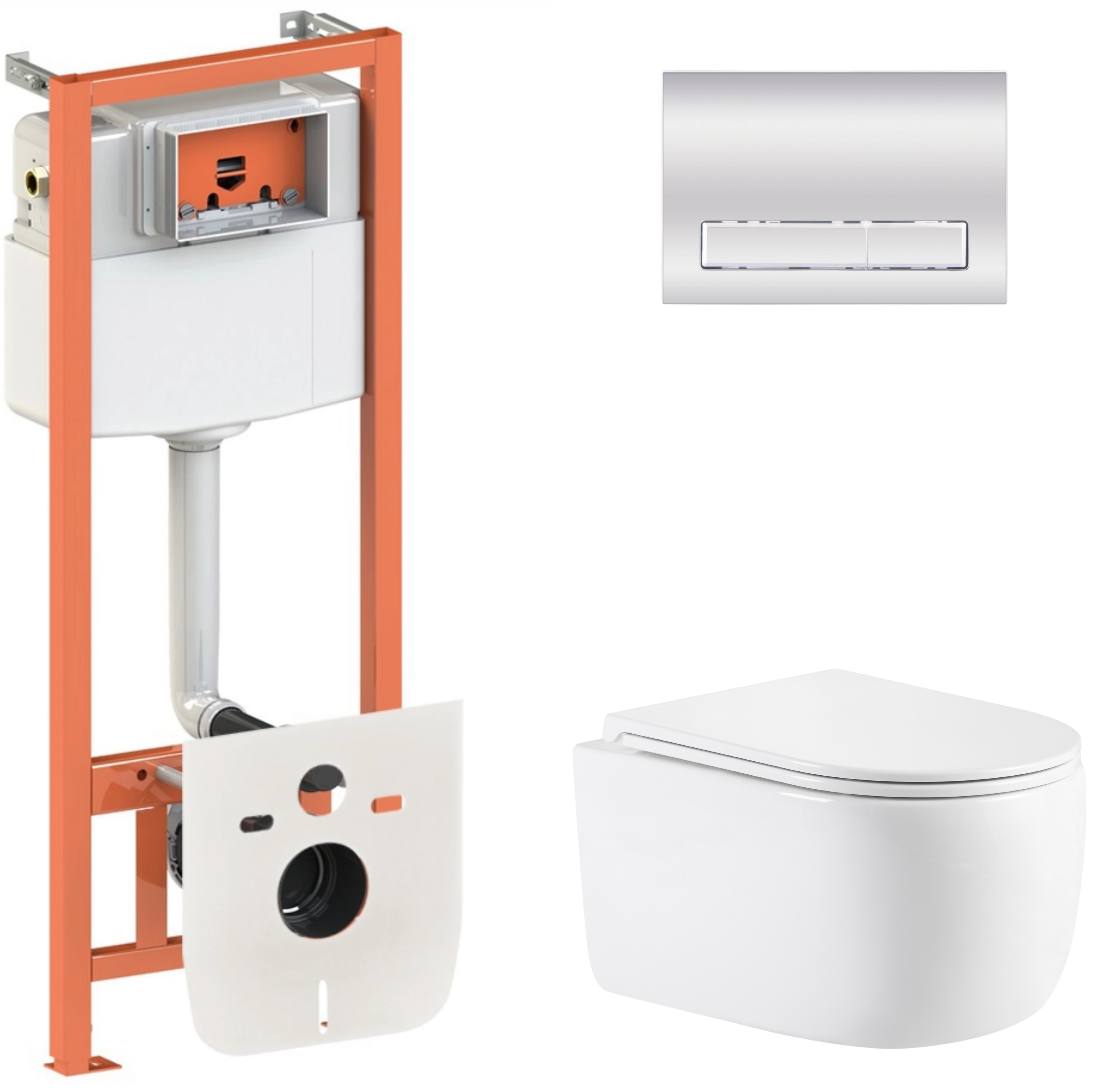 Комплект інсталяції з унітазом Q-Tap Nest QTTAU26W4911649875