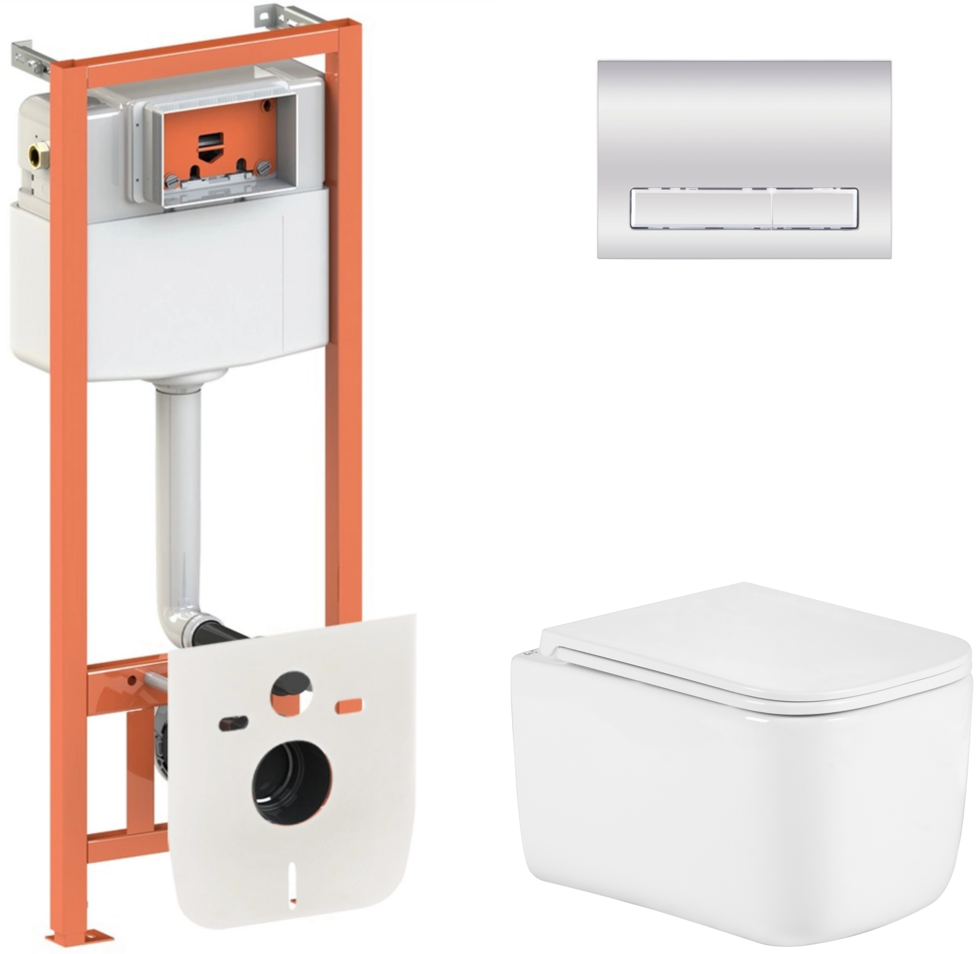 Комплект інсталяції з унітазом Q-Tap Nest QTTAU26W4911949885
