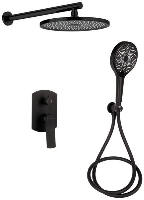 Душова система Q-Tap Slavonice QTSLA113BLM45900 Black Matt