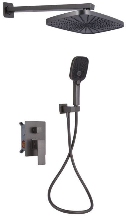 Душова система Q-Tap Gemini QTGEM113GMB45698 Gunmetal Black PVD