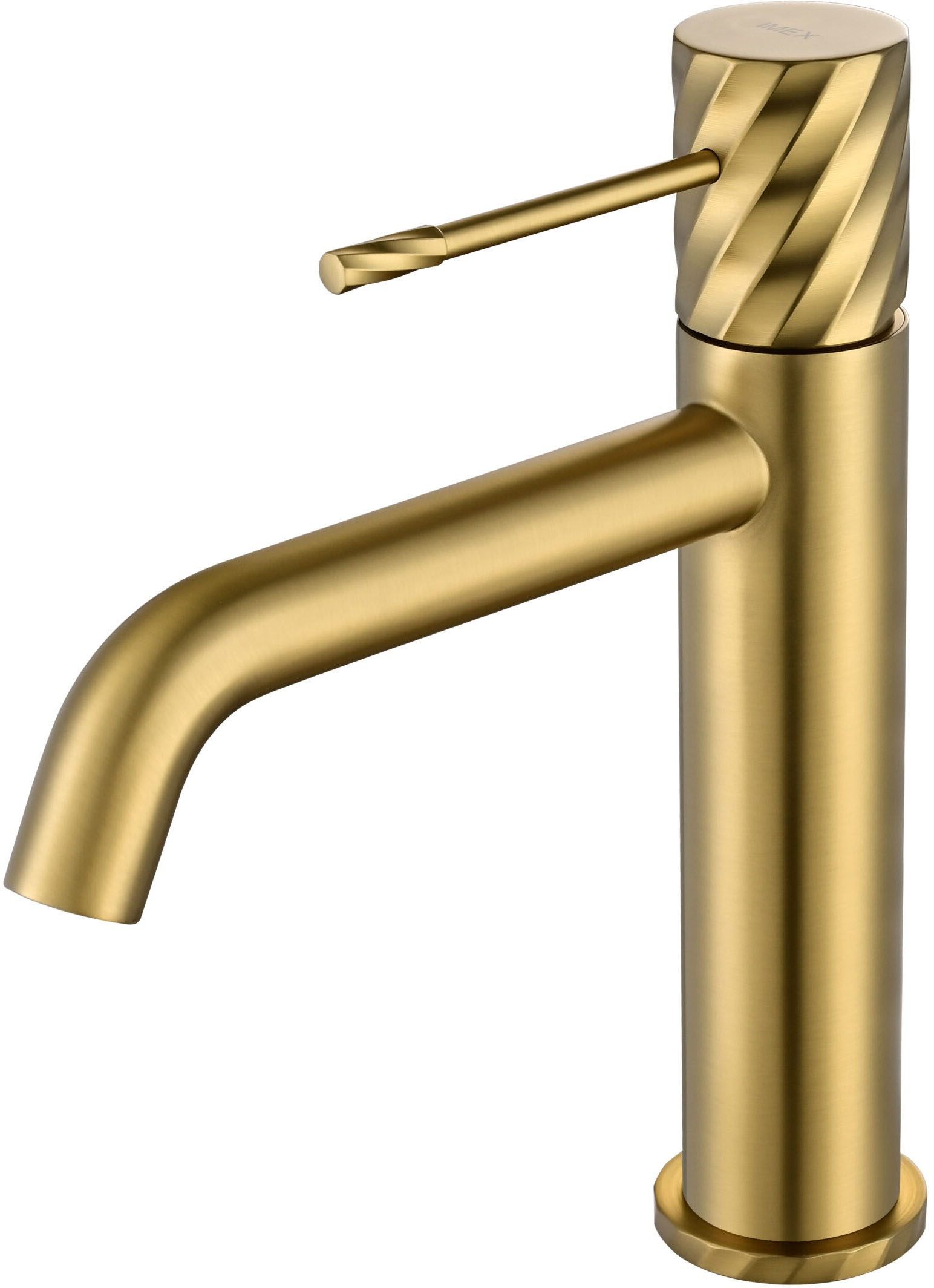 Змішувач для умивальника Imex Bless Brushed Gold BDB063-1OC