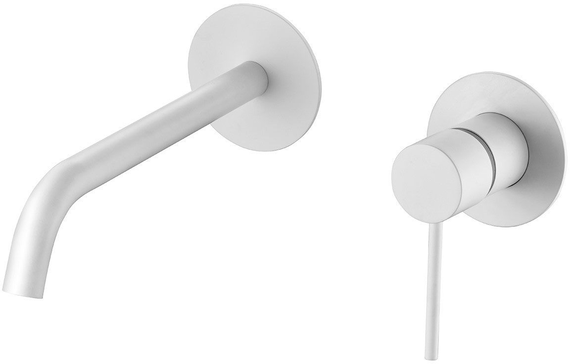 Змішувач для умивальника Imex Milos Matt White GLIS045/BL