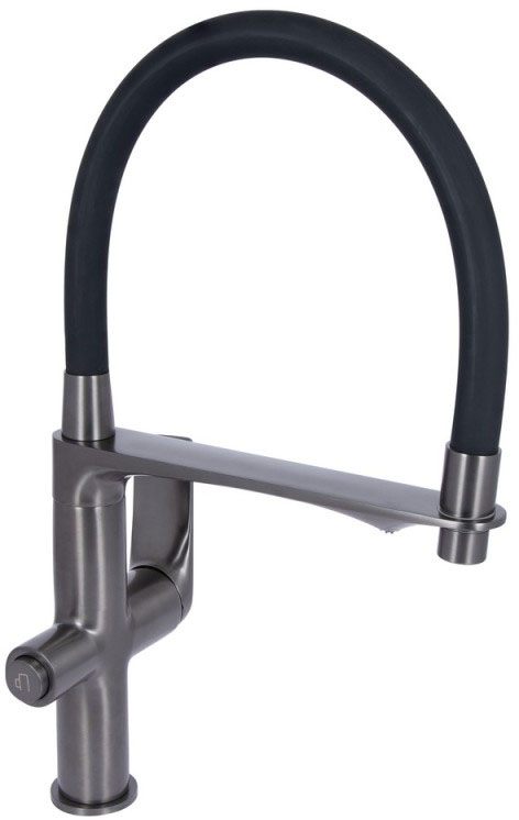 Змішувач для кухні Q-Tap Vlasta New QTVLA364GMB45649 Gunmetal Black PVD