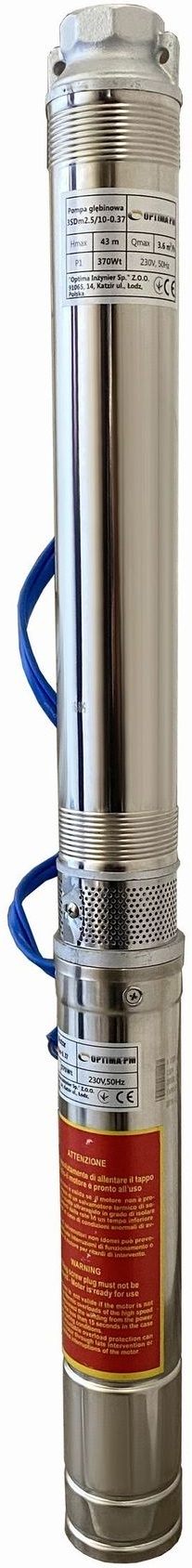 Свердловинний насос Optima PM 3SDm2.5/10 + 1,5 м кабель (000017611)