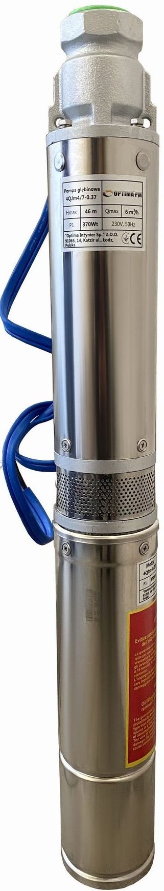 Свердловинний насос Optima PM 4QJm4/7 + 1,5 м кабель (000017624)