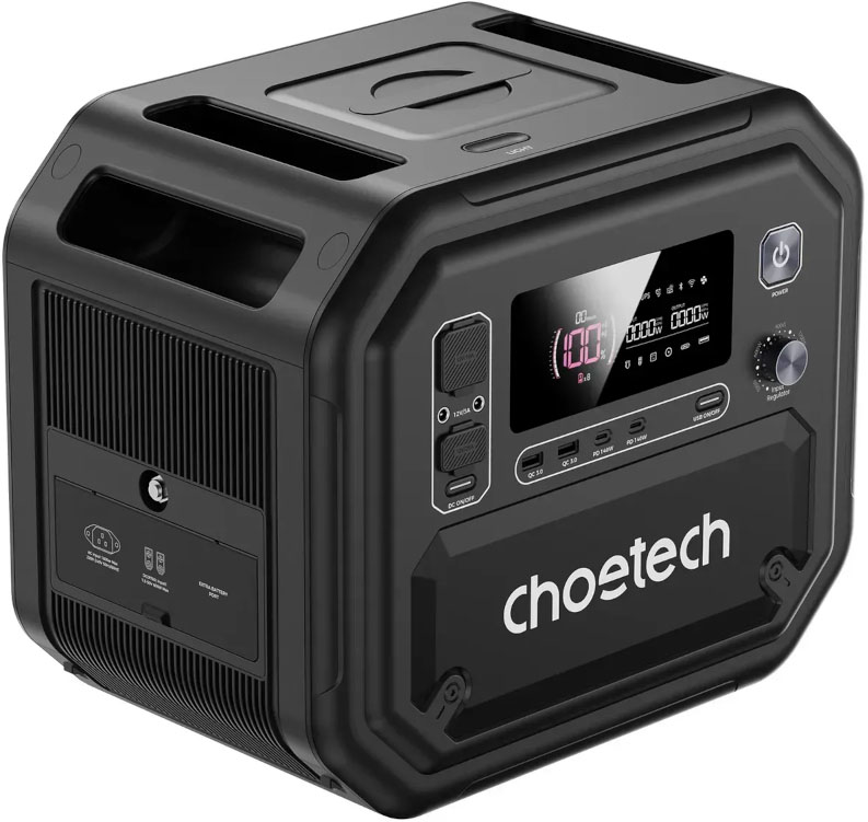 Портативна зарядна станція Choetech BS064 (BS064-EU-BK) 2500Вт / 2160Вт*год