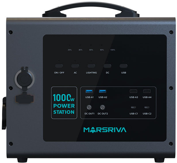 Портативна зарядна станція Marsriva MP10 1000Вт / 1008Вт*год