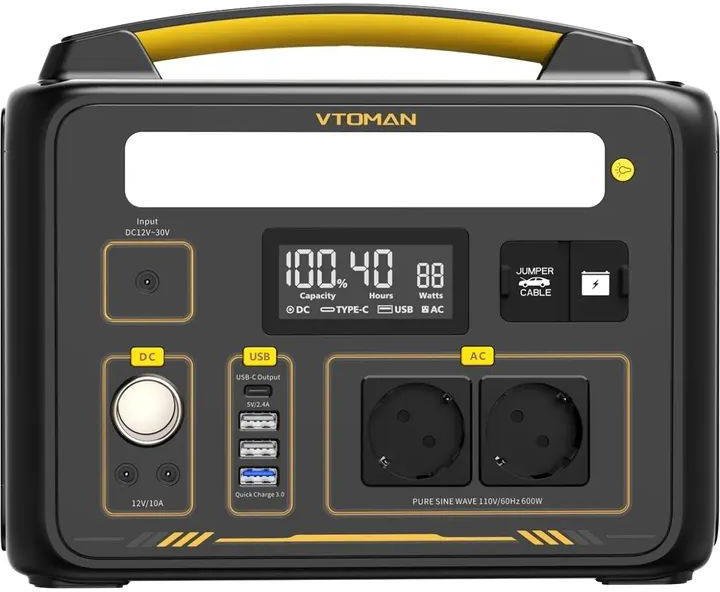 Портативна зарядна станція Vtoman Jump 600X, 600Вт / 299Вт*год
