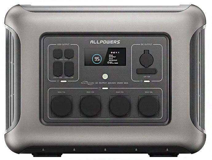 Портативна зарядна станція Allpowers R2500, 2500Вт / 2016Вт*год