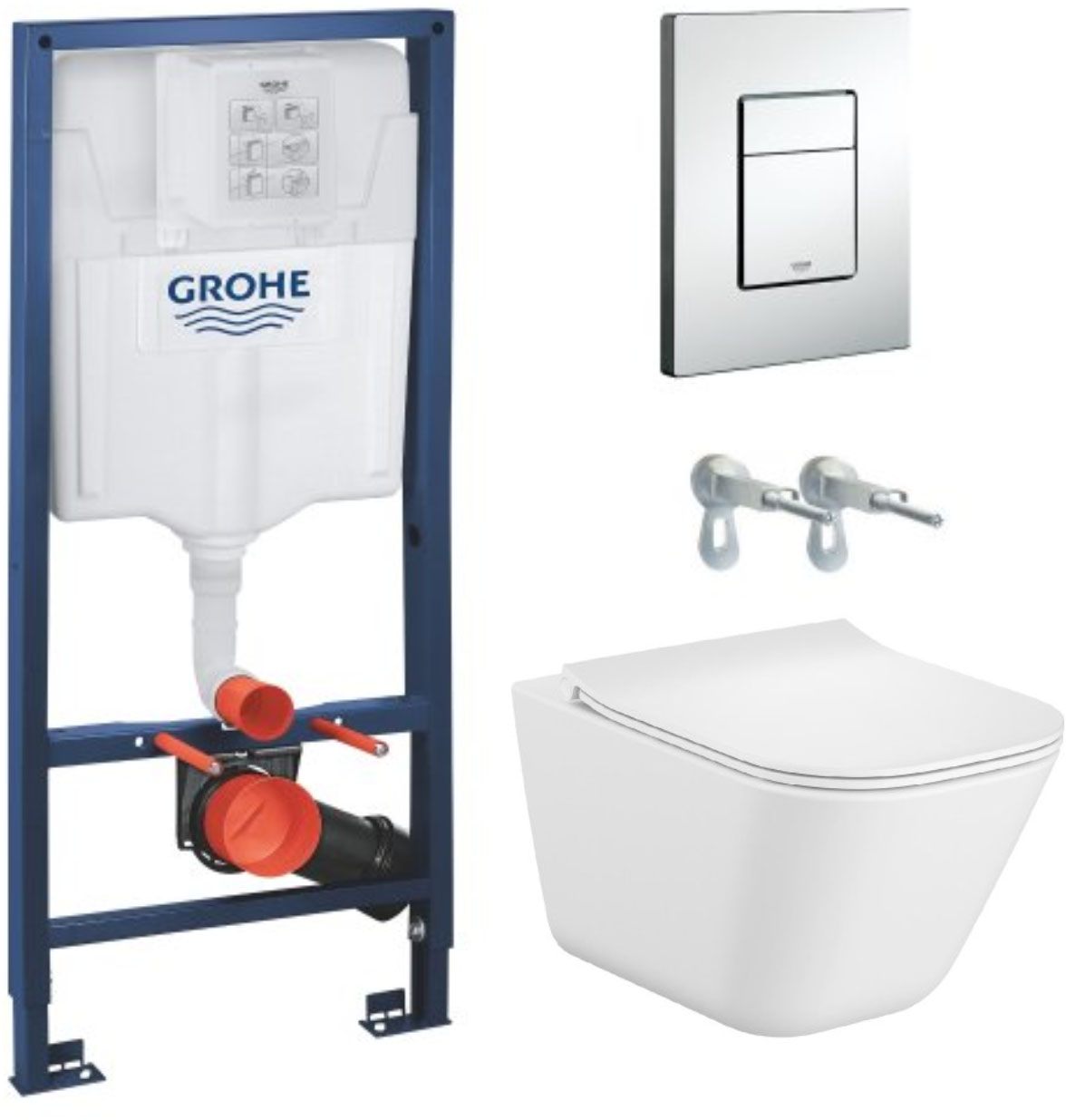 Інсталяція для унітаза Grohe Rapid SL 38772001 + Roca Gap A34H472000