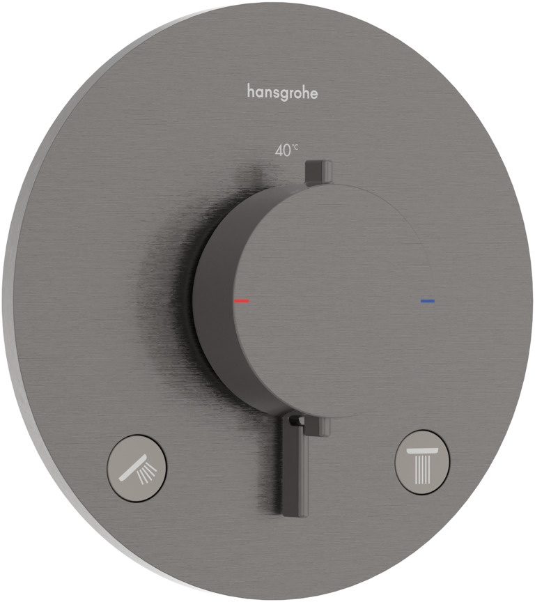 Змішувач із термостатом Hansgrohe Ecostat Comfort S Brushed Black Chrome 33715340