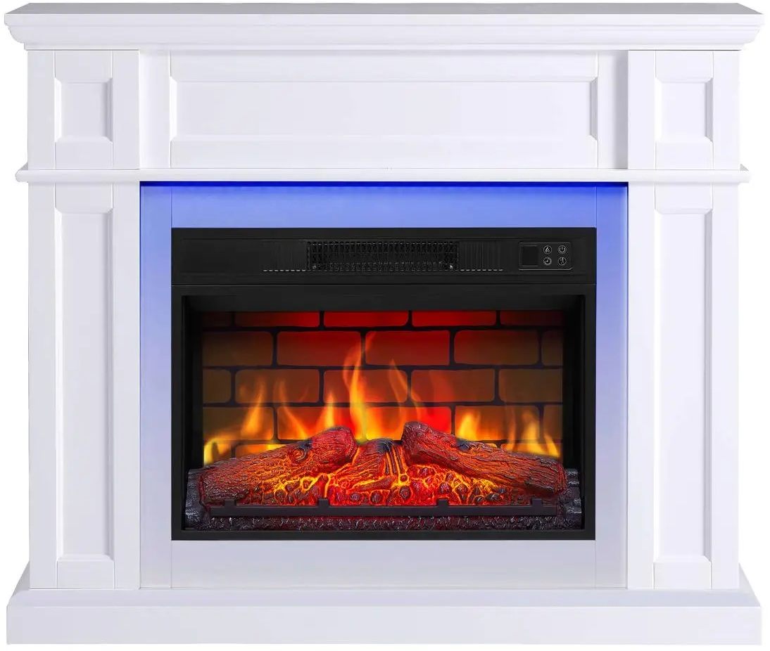 Камінокомплект ArtiFlame Linz AF23BS білий з LED підсвіткою