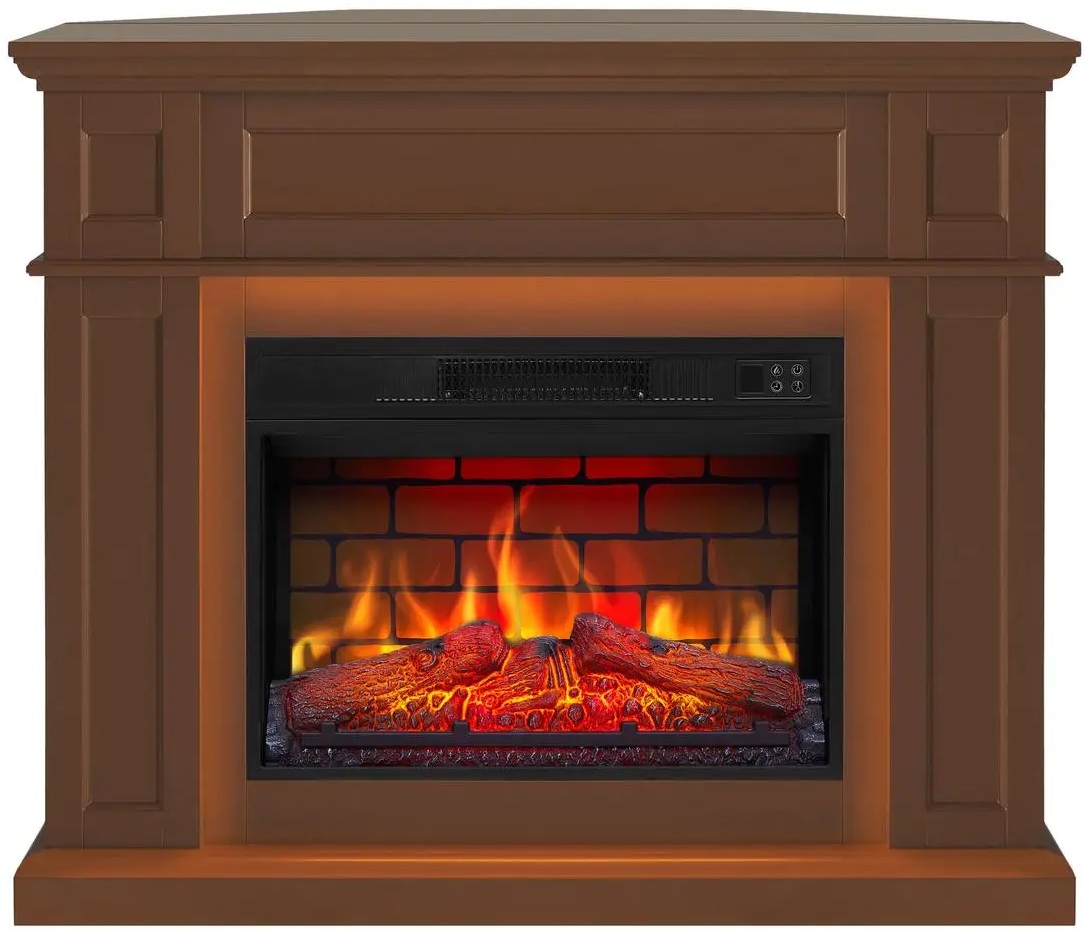 Камінокомплект ArtiFlame Linz AF23BS коричневий з LED підсвіткою