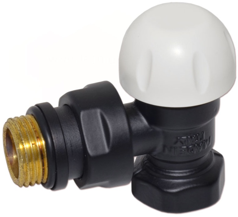 Термостатичний клапан Carlo Poletti First Thermo 1/2" x 1/2", Black Matte (V141310EFS9005O)