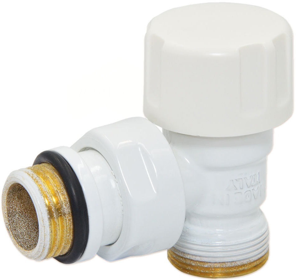 Термостатичний клапан Carlo Poletti First Thermo 1/2" x 24-19, White (V141111EF)