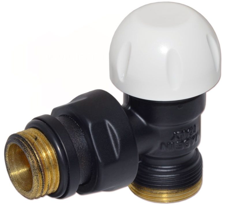 Термостатичний клапан Carlo Poletti First Thermo 1/2" x 24-19, Black Matte (V141111EFS9005O)