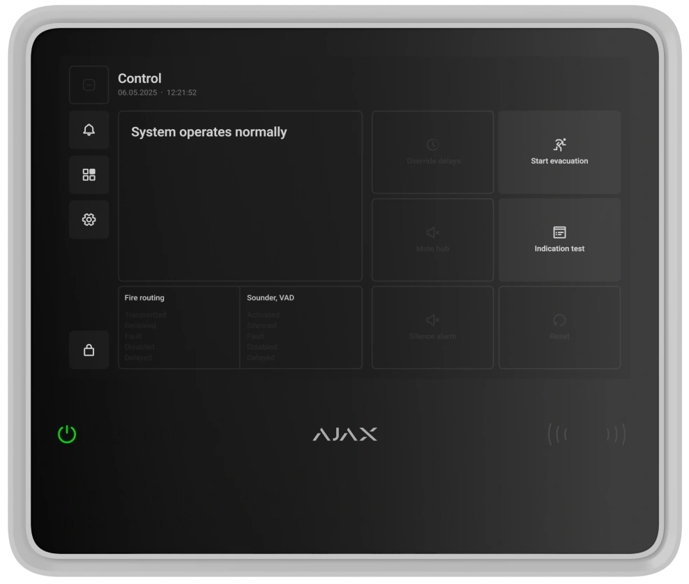 Пожежна централь Ajax EN54 Fire Hub Jeweller White (00125732)