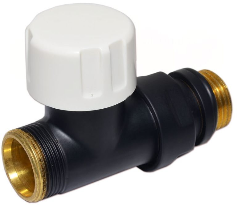 Термостатичний клапан Carlo Poletti Compact Thermo V1 1/2" x 24-19, Black Matte (V151511EFS9005O)