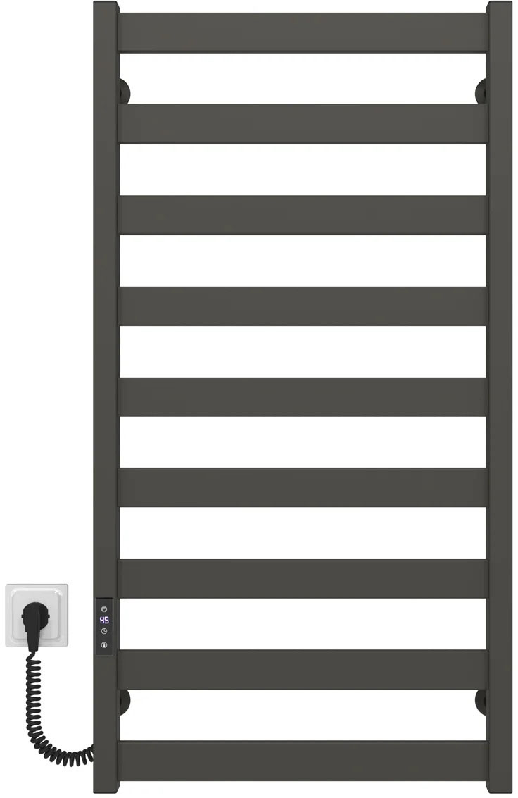 Рушникосушка Deffi Harmony ПФ П9 500*1000 Е Графіт, JD04, Ліве підключення (B.HR.100.50.9.E.G.L.2)