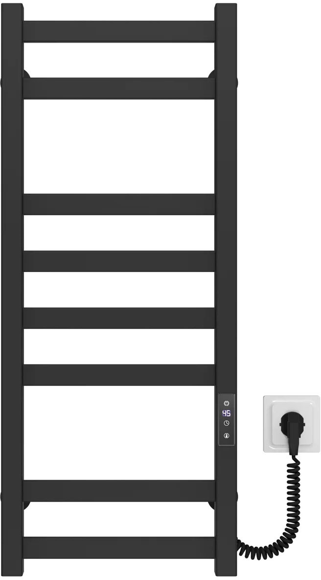 Рушникосушка Deffi Avast ПФ П8 400*800 Е Чорна, JD04, Праве підключення (B.AV.80.40.8.E.B.R.2)
