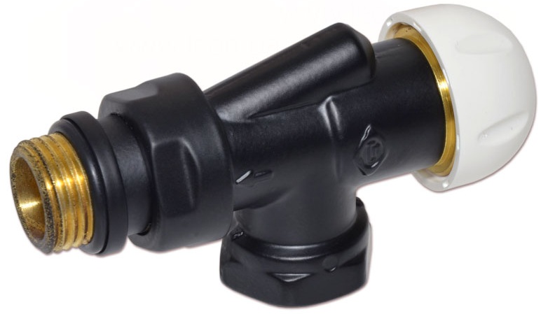 Термостатичний клапан Carlo Poletti First Reversa 1/2", Black Matte (V18510EFS9005O)