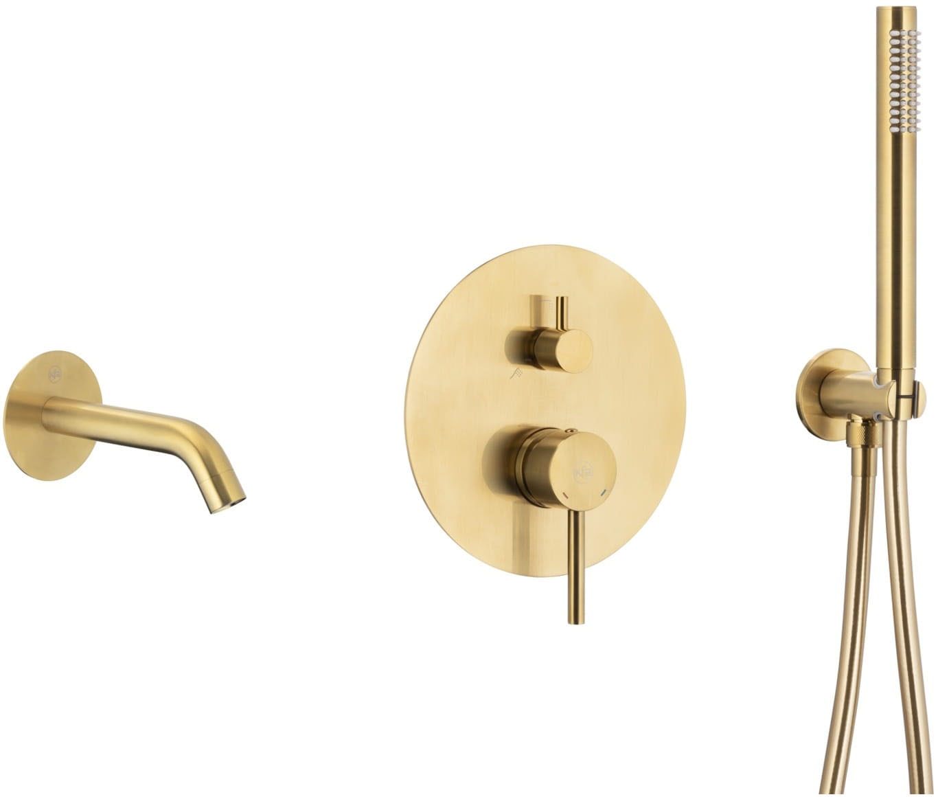 Змішувач для ванни KFA Armatura Moza Brushed Gold 5039-401-31