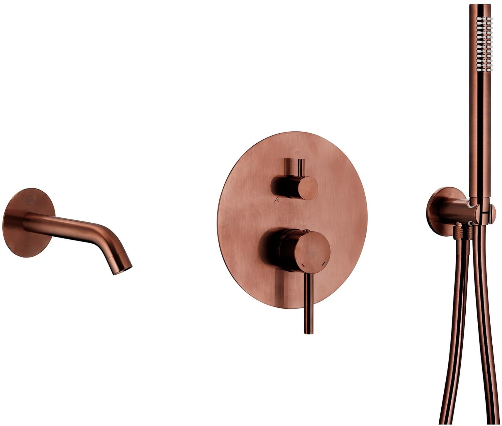 Змішувач для ванни KFA Armatura Moza Brushed Rose Gold 5039-401-34