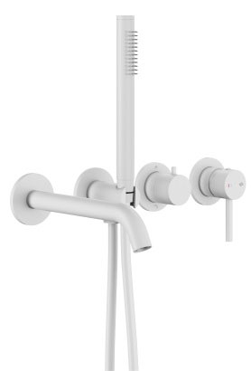 Змішувач для ванни KFA Armatura Moza White 5039-411-44