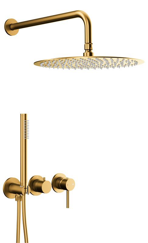 Душова система KFA Armatura Moza PVD Brushed Gold 5039-511-31