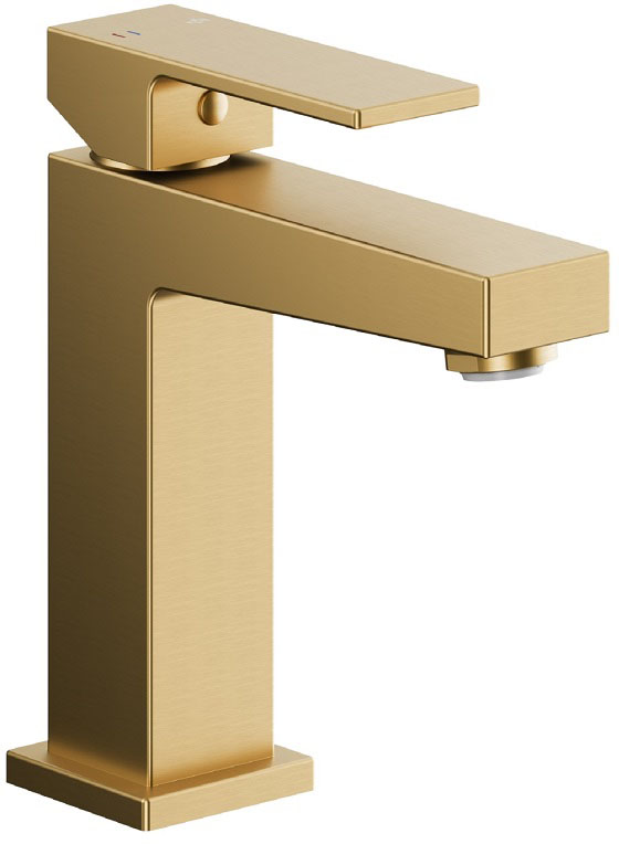 Змішувач для умивальника KFA Armatura Logon PVD Brushed Light Gold 5132-815-39